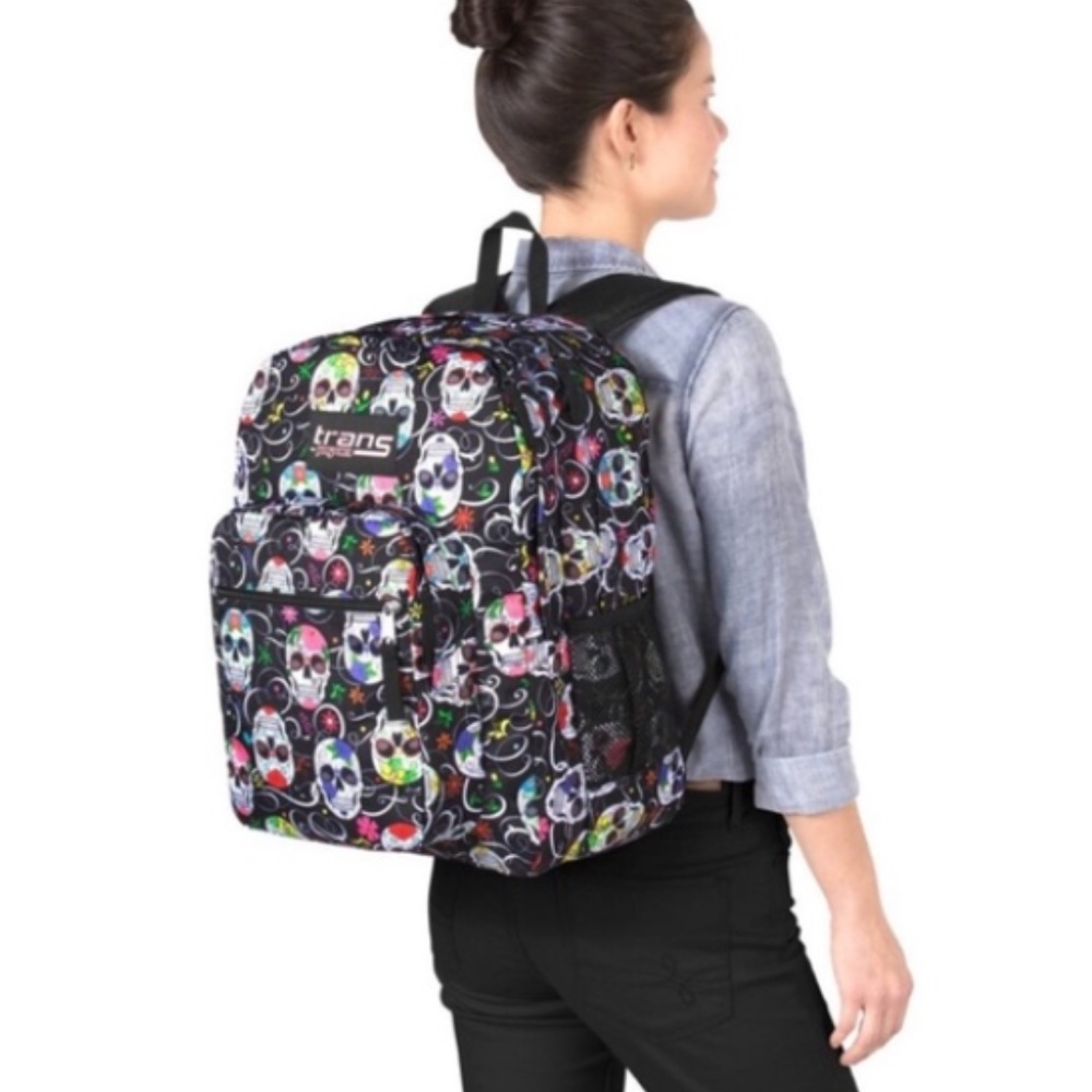 Trans By Jansport Sugar Skull (Dia Los Muertos) Back Pack